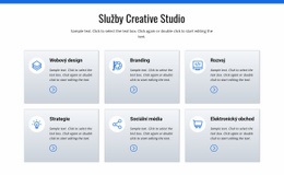 Služby Kreativního Studia – Šablona WordPress