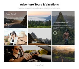 Vacations And Great Tours CSS Grid Template