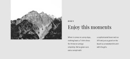 Enjoy This Travel Moments Open Source Template