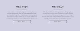 Two Text Columns HTML5 Template