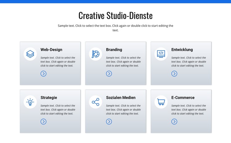 Kreative Studio-Dienstleistungen CSS-Vorlage