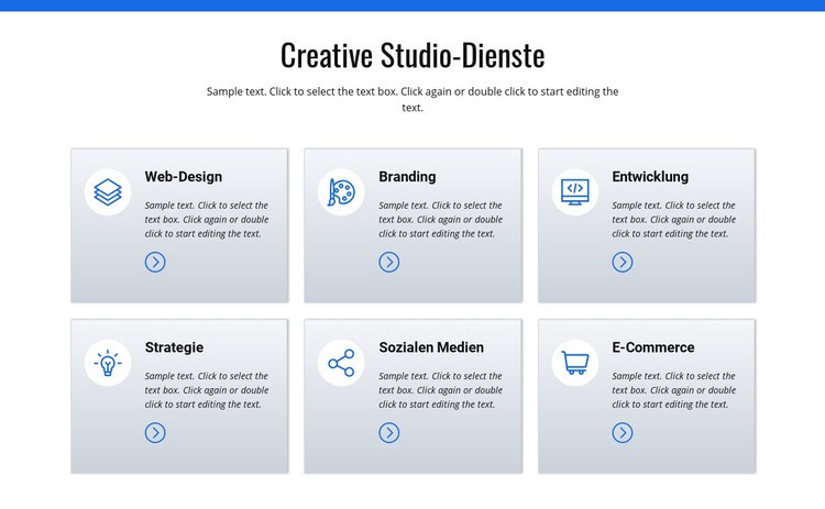 Kreative Studio-Dienstleistungen HTML5-Vorlage