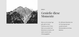 Genieße Diese Reisemomente – Responsiver Website-Builder