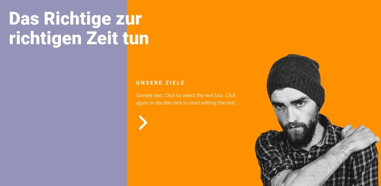 Das richtige Geschäft machen Website design