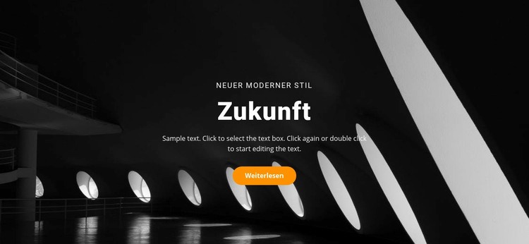 Zukünftige Gebäudekonzepte Website design