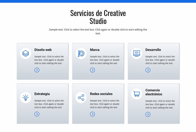 Servicios de estudio creativo Creador de sitios web HTML