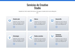 Diseño De Sitio Web Para Servicios De Estudio Creativo