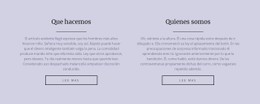 Dos Columnas De Texto Plantilla HTML5