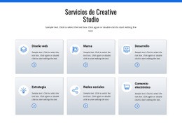 Servicios De Estudio Creativo - Plantilla HTML5 De Funcionalidad