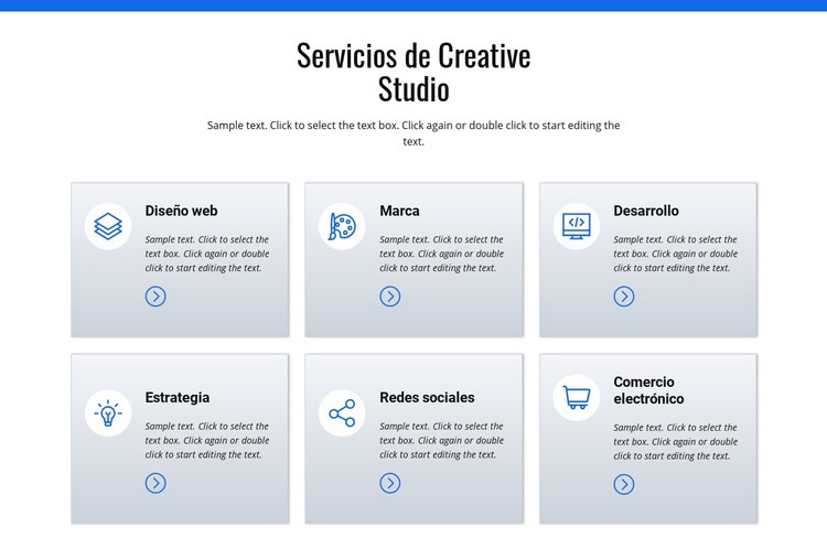 Servicios de estudio creativo Plantilla HTML5