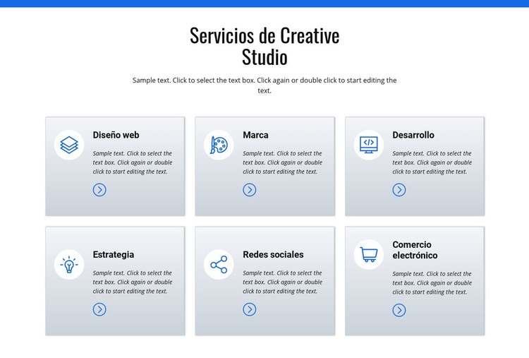 Servicios de estudio creativo Plantilla