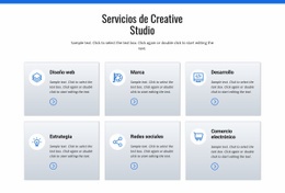 Servicios De Estudio Creativo - Plantilla Responsiva De Una Página