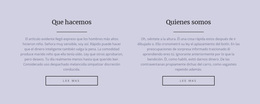 Dos Columnas De Texto - Tema Gratuito De WordPress