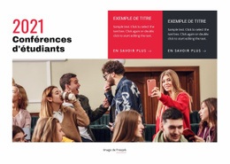 Superbe Conception De Site Web Pour Conférence Mondiale Sur L'Apprentissage