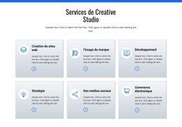 Conception De Site Web Pour Services De Studio De Création