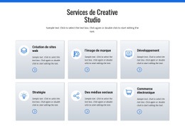 Services De Studio De Création – Modèles De Conception De Sites Web