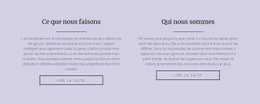 Deux Colonnes De Texte Modèle HTML5