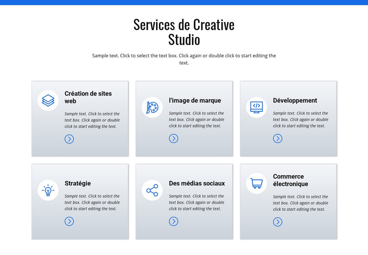 Services de studio de création Modèle HTML