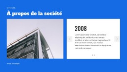 Superbe Page De Destination Pour À Propos De L'Entreprise De Construction