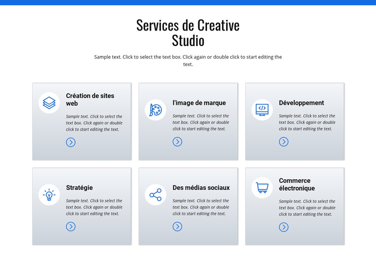 Services de studio de création Thème WordPress