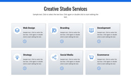 Creative Studio Services - Drag & Drop Homepage Design