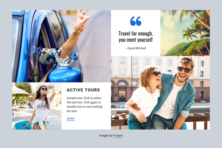 World tourism and travel Homepage Design