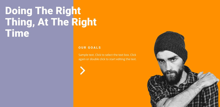 Doing right business Homepage Design