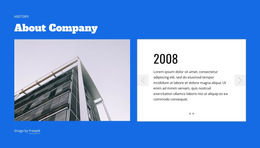 About Construction Company Html5 Responsive Template