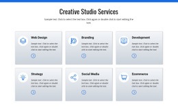 Kreatív Stúdió Szolgáltatások - Website Creator HTML
