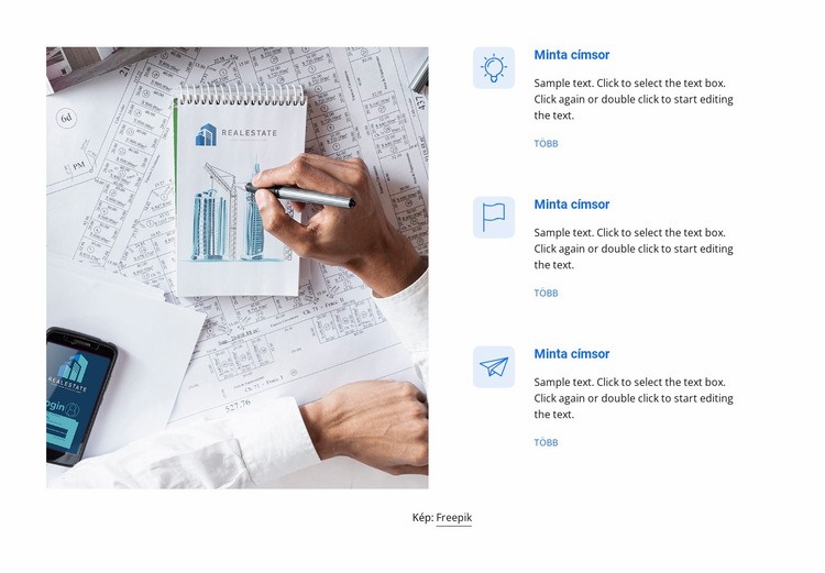 Ingatlan szolgáltatások Sablon