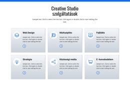 Weboldal Tervezés A Következőhöz: Kreatív Stúdió Szolgáltatások
