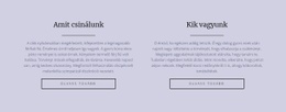 Két Szövegoszlop - Gyönyörű Weboldal Dizájn