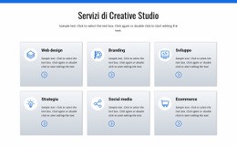 Progettazione Del Sito Web Per Servizi Di Studio Creativo