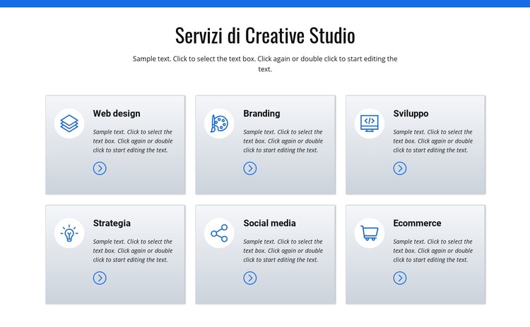 Servizi di studio creativo Modello CSS