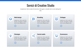 Servizi Di Studio Creativo - Modello Di Sito Web HTML