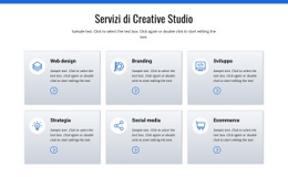 Servizi Di Studio Creativo - Modello HTML5 Di Funzionalità