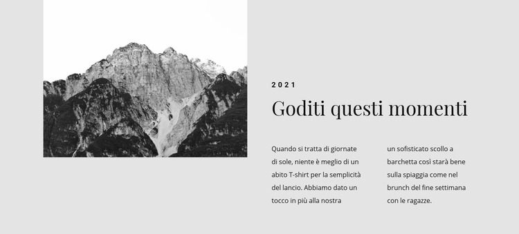 Goditi questi momenti di viaggio Modello Joomla