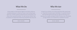 Two Text Columns - Responsive Joomla Template