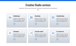 Creatieve Studio-Diensten - HTML-Websitesjabloon
