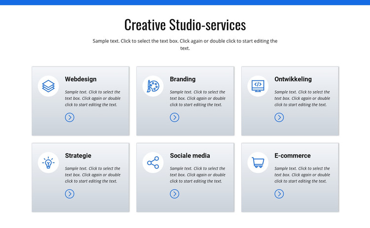 Creatieve studio-diensten HTML-sjabloon