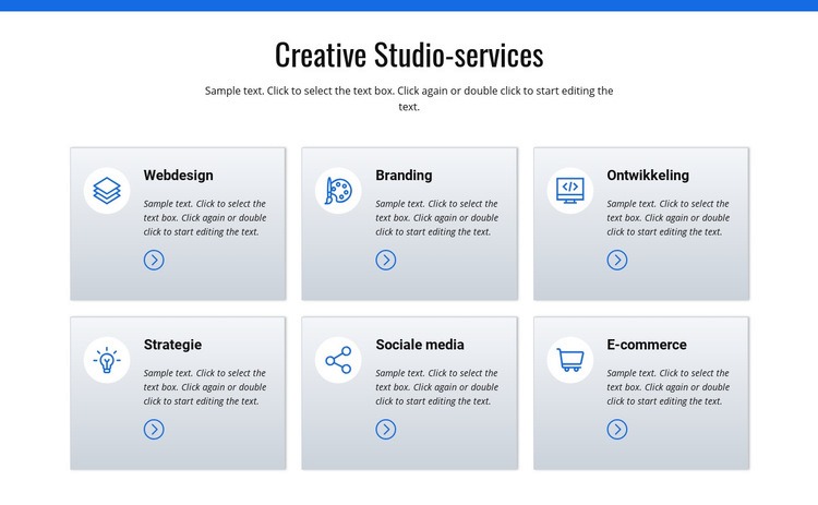 Creatieve studio-diensten Sjabloon