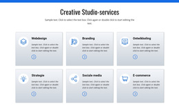 Creatieve Studio-Diensten - WordPress-Sjabloon