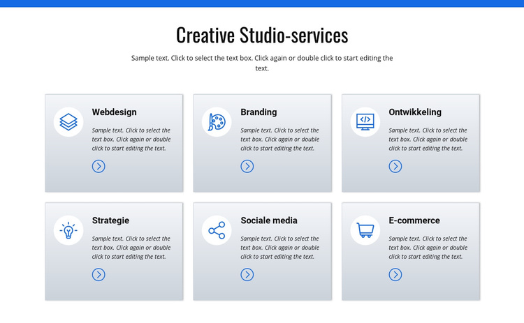 Creatieve studio-diensten WordPress-thema