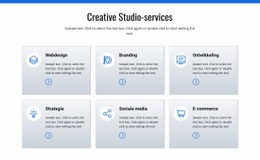 Creatieve Studio-Diensten - Ultieme Websitebouwer