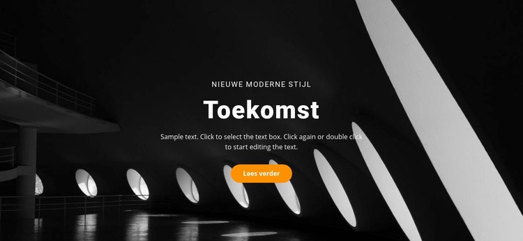 Toekomstige bouwconcepten Website Builder-sjablonen