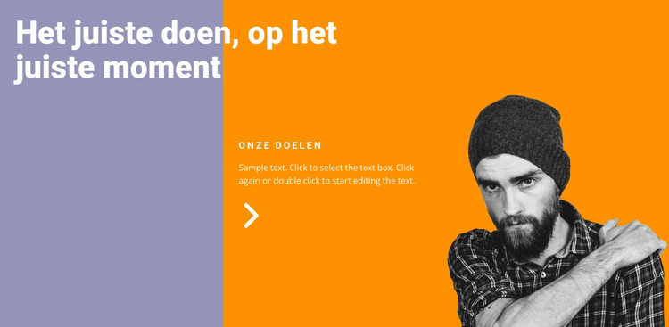 De juiste zaken doen Website sjabloon