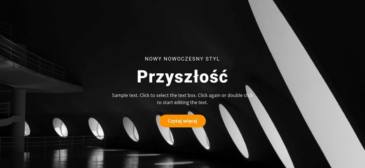 Przyszłe koncepcje budowlane Kreator witryn internetowych HTML