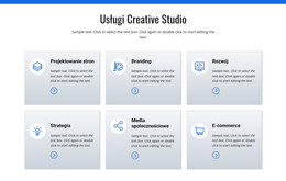 Usługi Studia Kreatywnego - Szablon Strony HTML