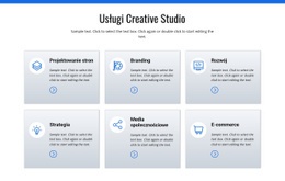 Usługi Studia Kreatywnego - Funkcjonalność Szablonu HTML5