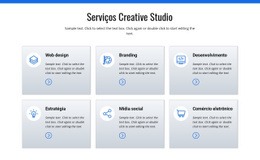 Serviços De Estúdio Criativo - Website Creator HTML